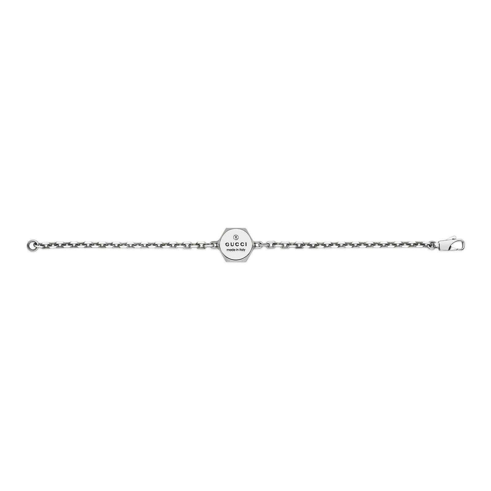 Gucci Trademark Silver Hexagonal Bracelet variant Pursuit