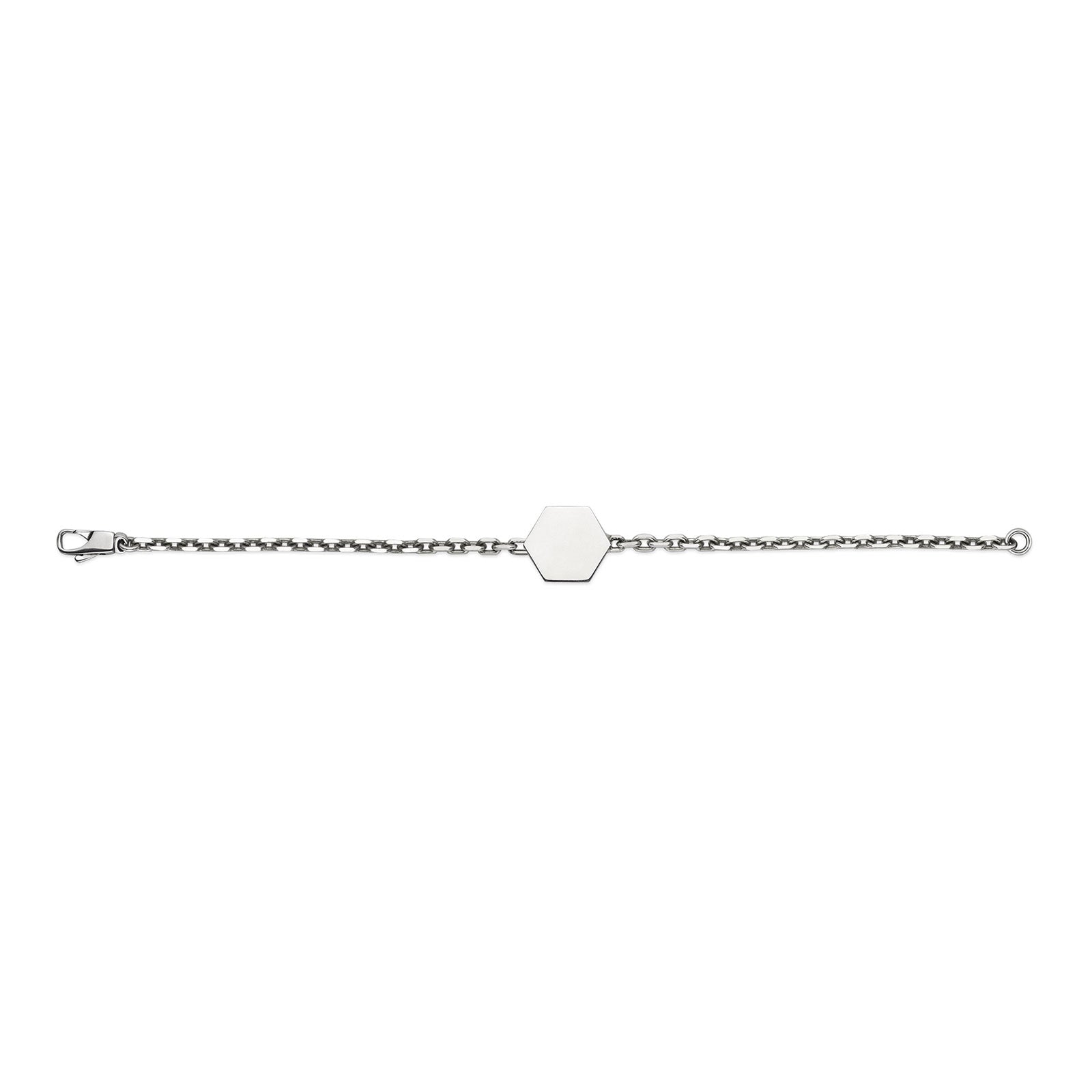 Gucci Trademark Silver Hexagonal Bracelet variant Pursuit