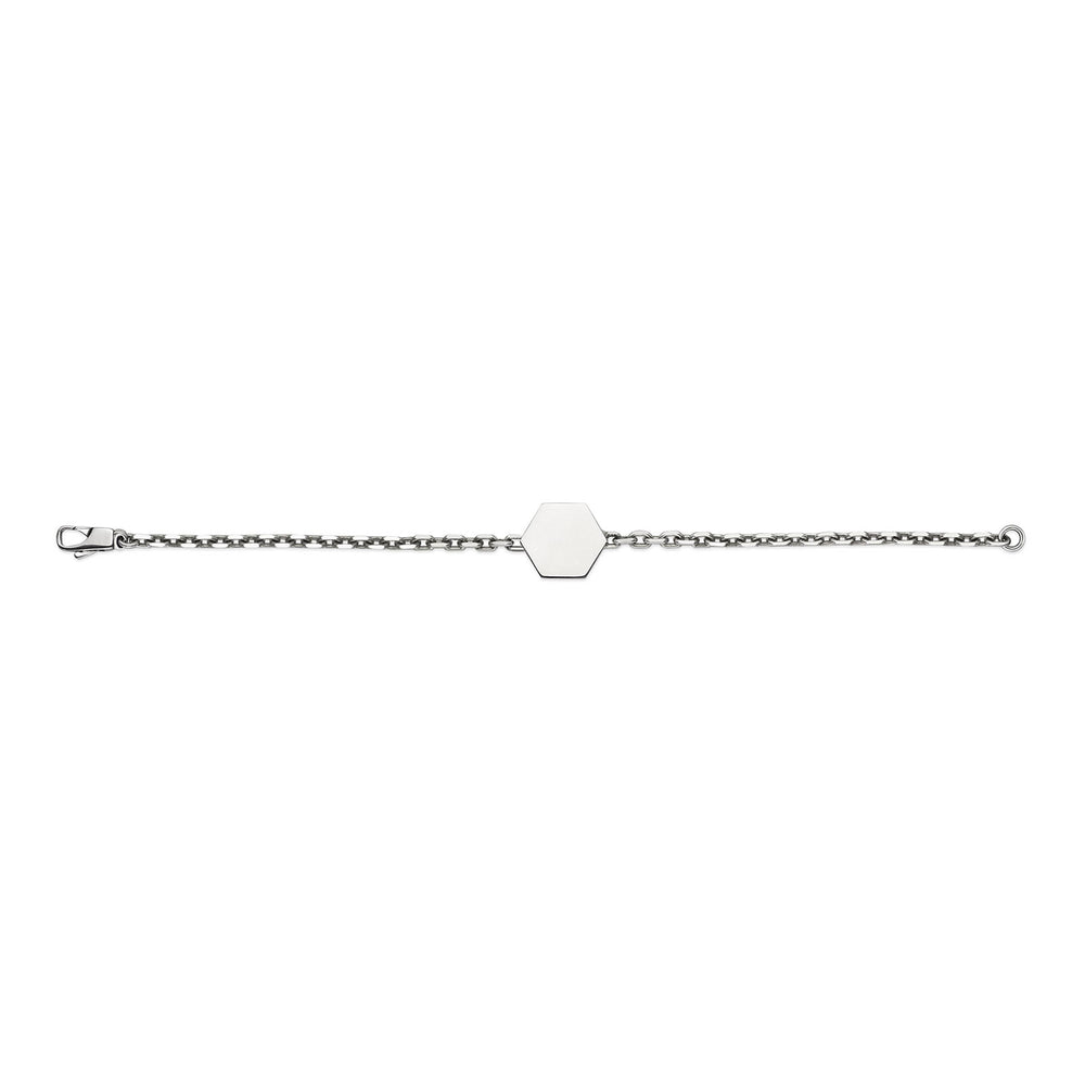 Gucci Trademark Silver Hexagonal Bracelet variant Pursuit