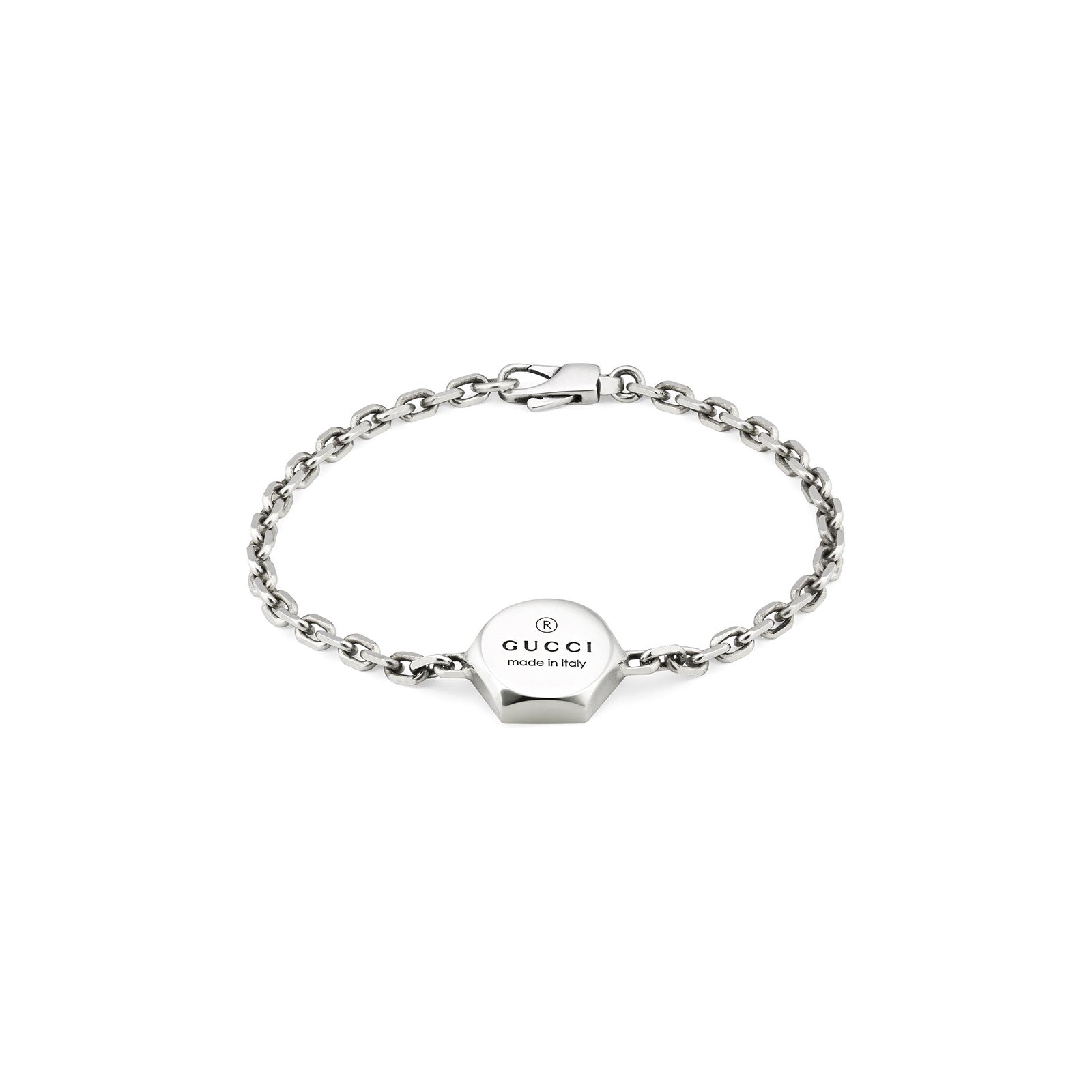 Gucci Trademark Silver Hexagonal Bracelet variant Pursuit