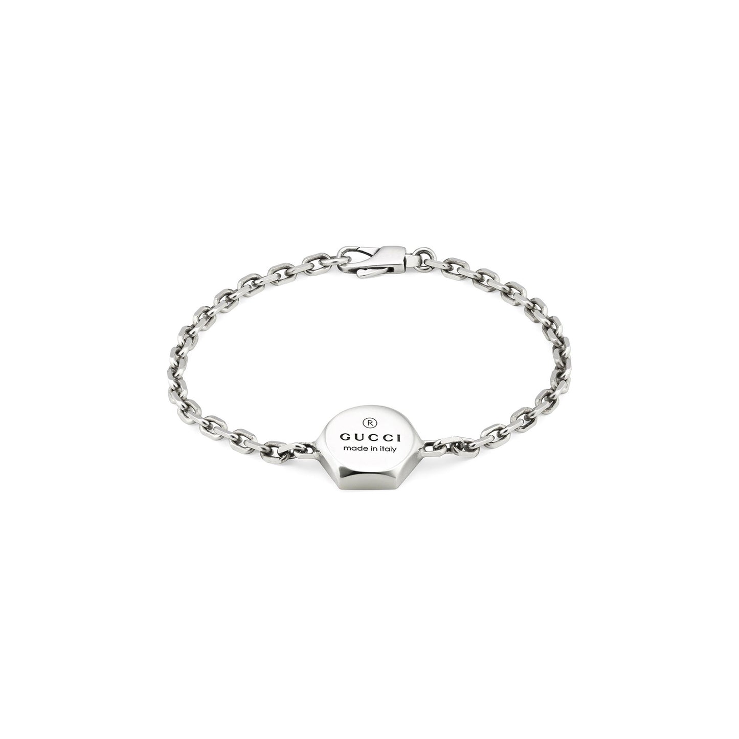 Gucci Trademark Silver Hexagonal Bracelet variant Pursuit