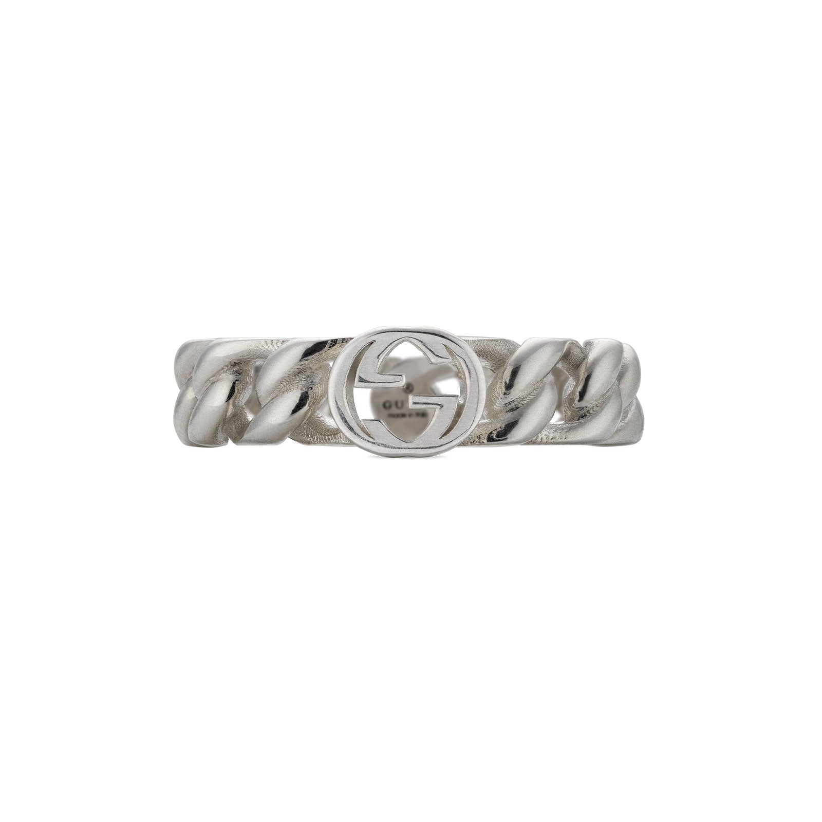 Gucci Interlocking Silver Ring 5mm variant Pursuit