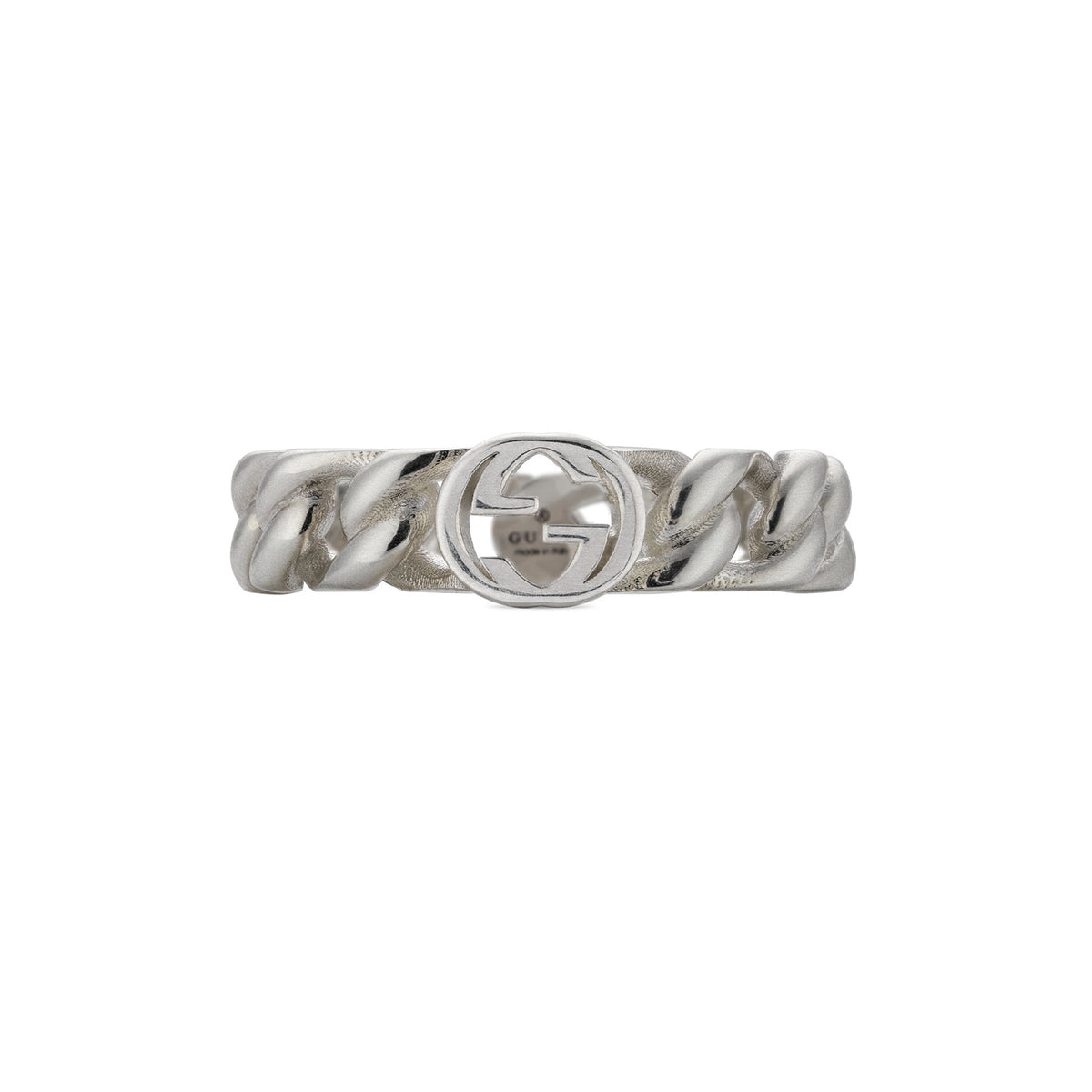 Gucci Interlocking Silver Ring 5mm variant Pursuit