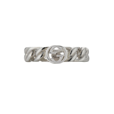 Gucci Interlocking Silver Ring 5mm variant Pursuit