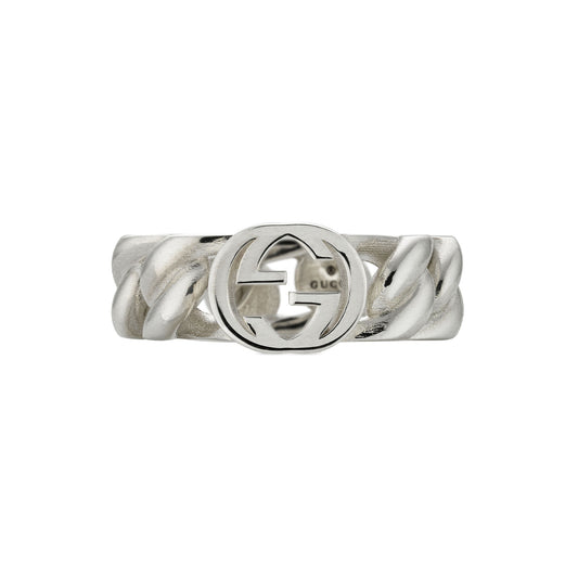 Gucci Interlocking Silver Ring 7mm variant Pursuit