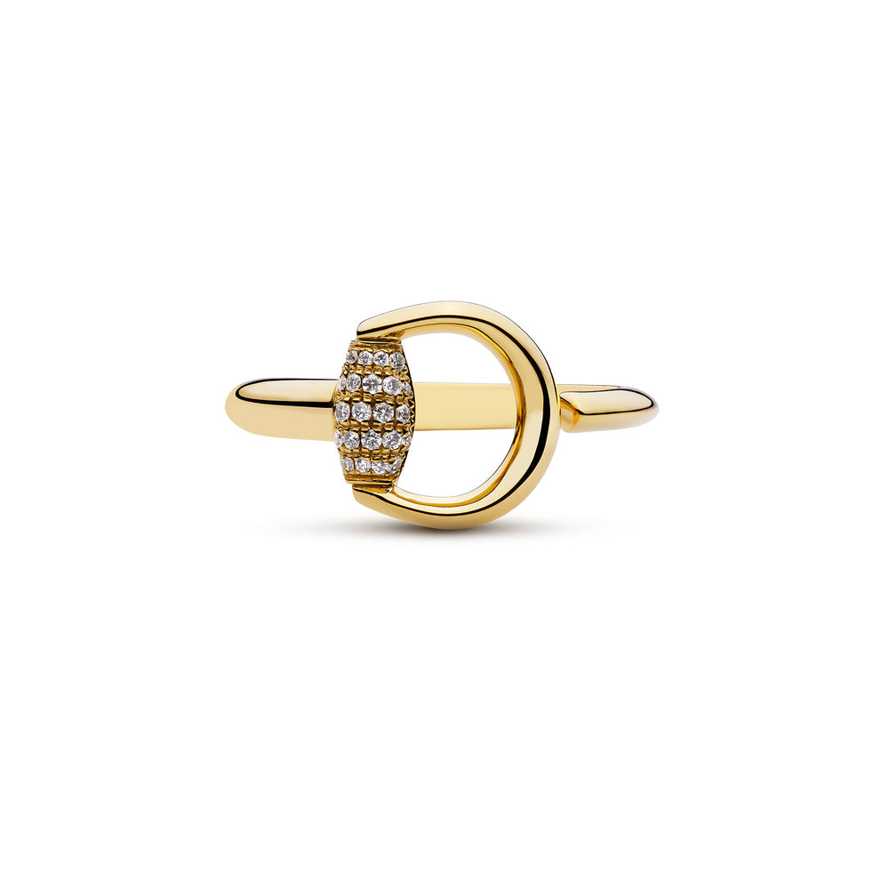 Gucci Horsebit 18ct Yellow Gold Diamond Open Ring variant Pursuit