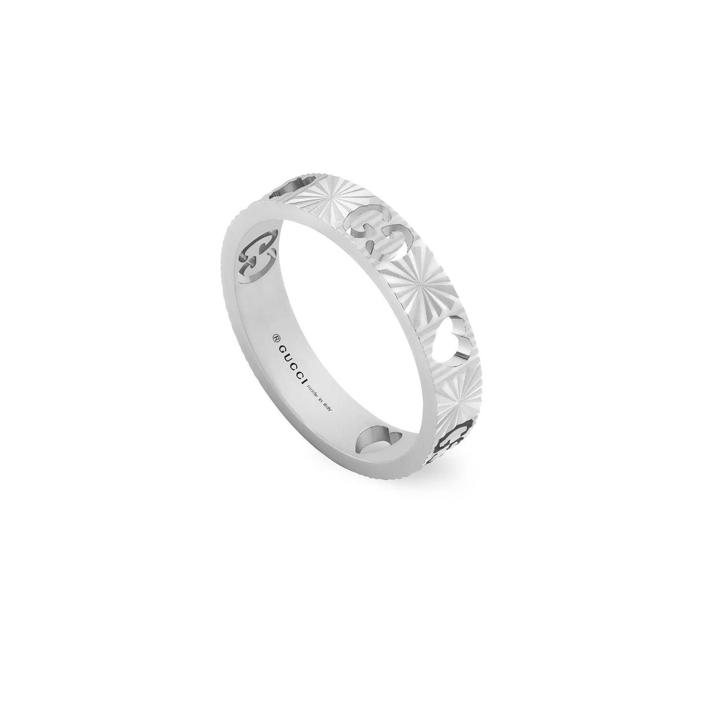 Gucci Icon 18ct White Gold Cut Out Heart Ring variant Pursuit