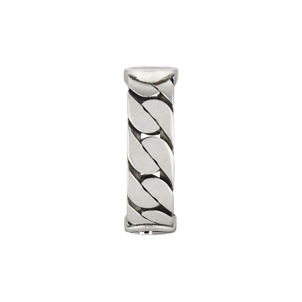 Gucci Interlocking Silver & Black Enamel Ring variant Pursuit