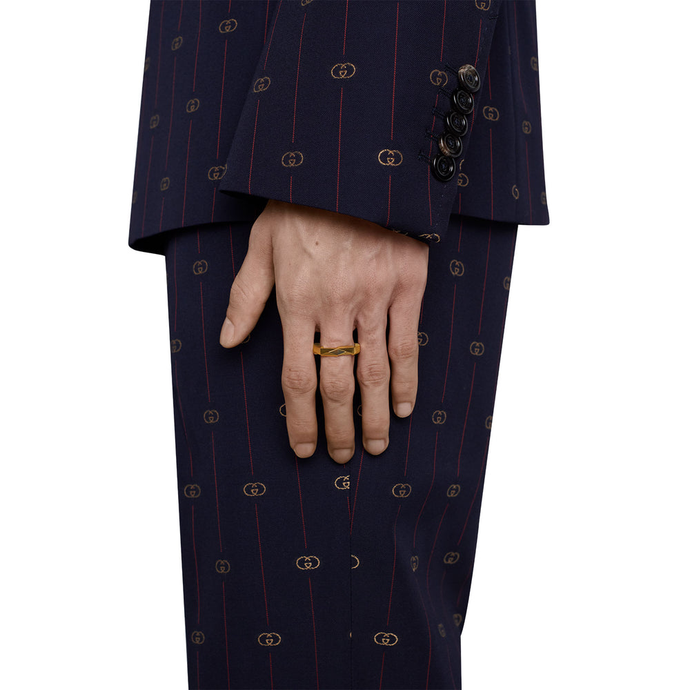Gucci Link To Love 18ct Yellow Gold Studded Ring variant Pursuit
