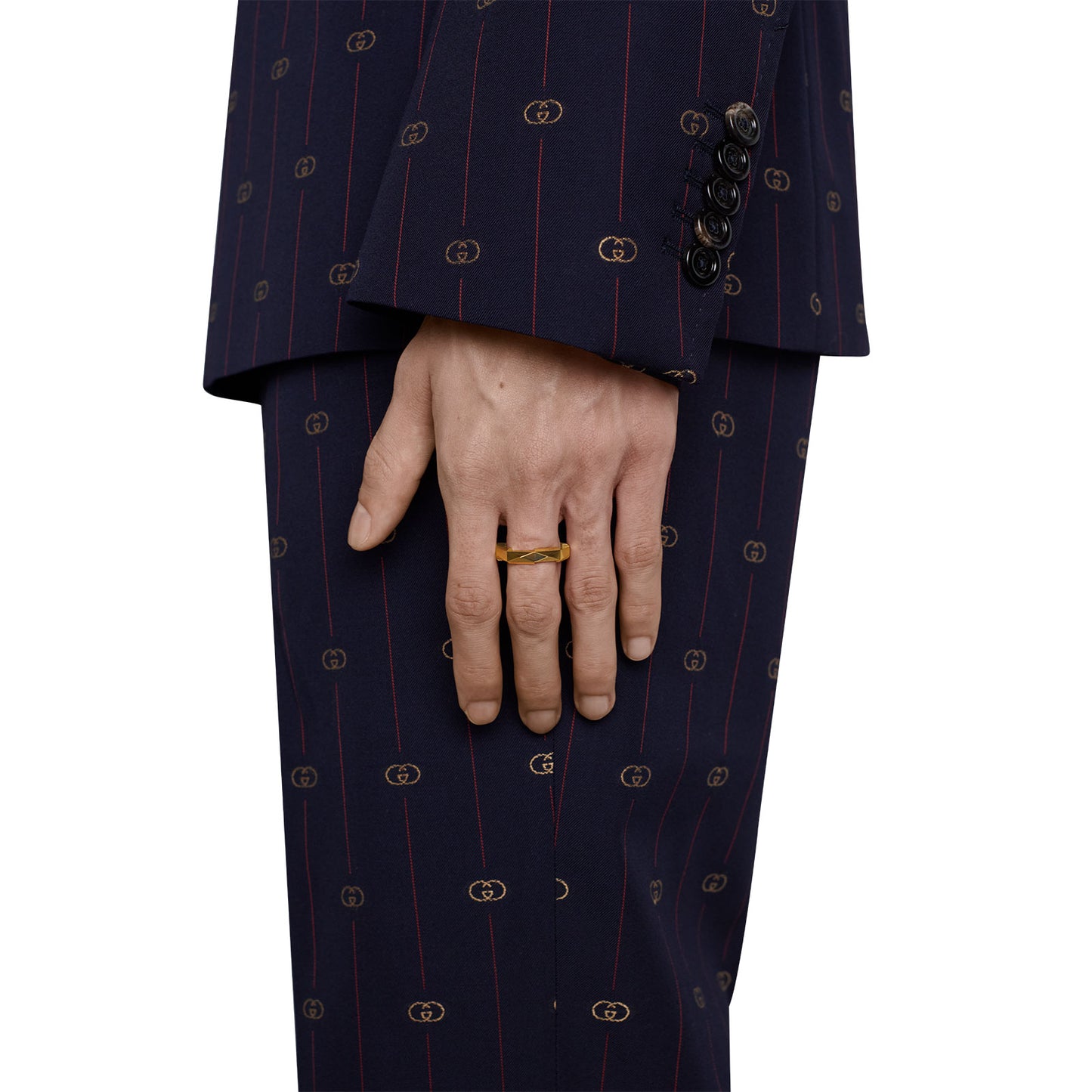 Gucci Link To Love 18ct Yellow Gold Studded Ring variant Pursuit