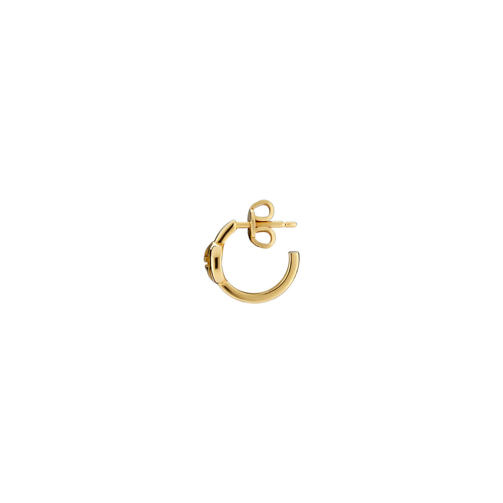 Gucci Interlocking 18ct Yellow Gold Hoop Earrings simple Pursuit