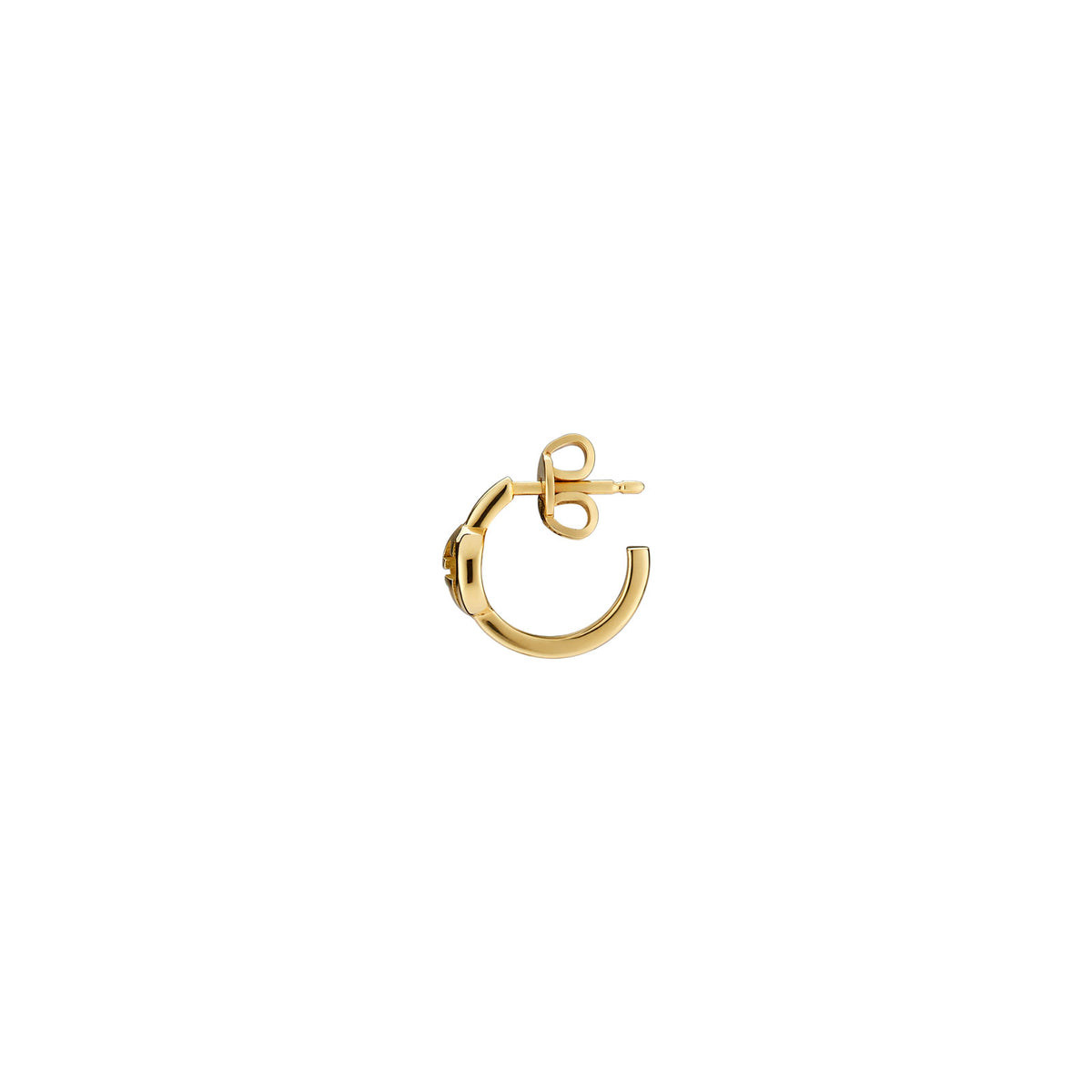 Gucci Interlocking 18ct Yellow Gold Hoop Earrings simple Pursuit