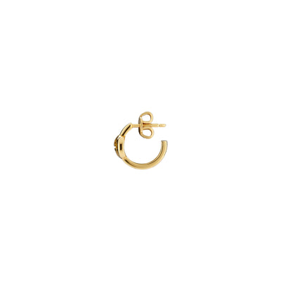 Gucci Interlocking 18ct Yellow Gold Hoop Earrings simple Pursuit
