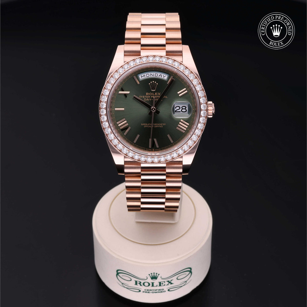 Rolex Certified Pre-Owned Day-Date 40 228345RBR 9852X621 simple Pursuit