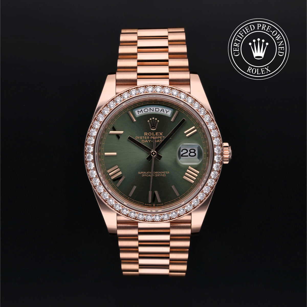 Rolex Certified Pre-Owned Day-Date 40 228345RBR 9852X621 simple Pursuit