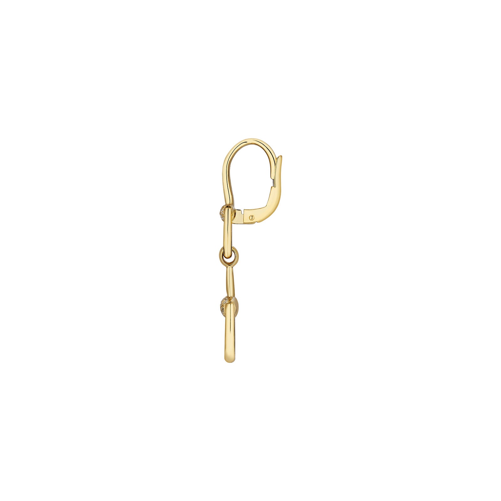 Gucci Horsebit 18ct Yellow Gold Diamond Chandelier Earrings simple Pursuit