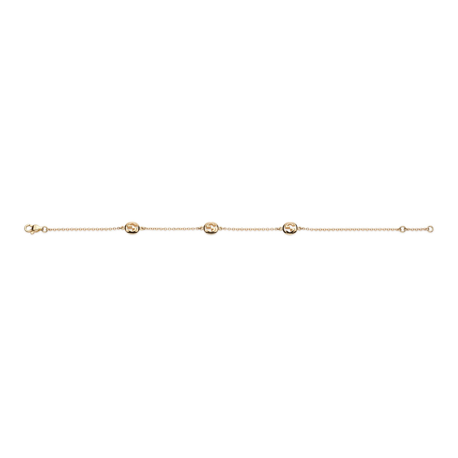 Gucci Interlocking 18ct Yellow Gold Chain Bracelet variant Pursuit
