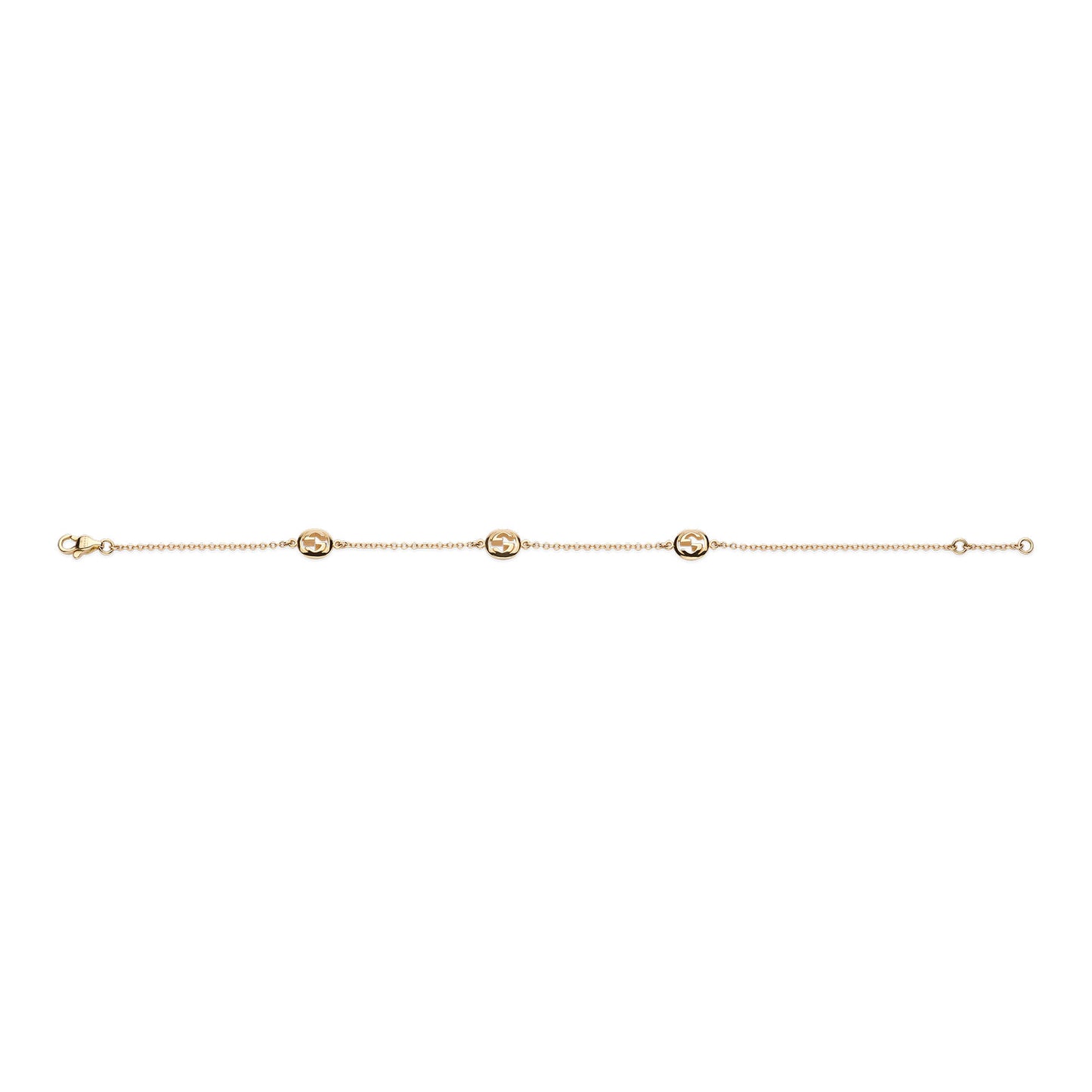 Gucci Interlocking 18ct Yellow Gold Chain Bracelet variant Pursuit