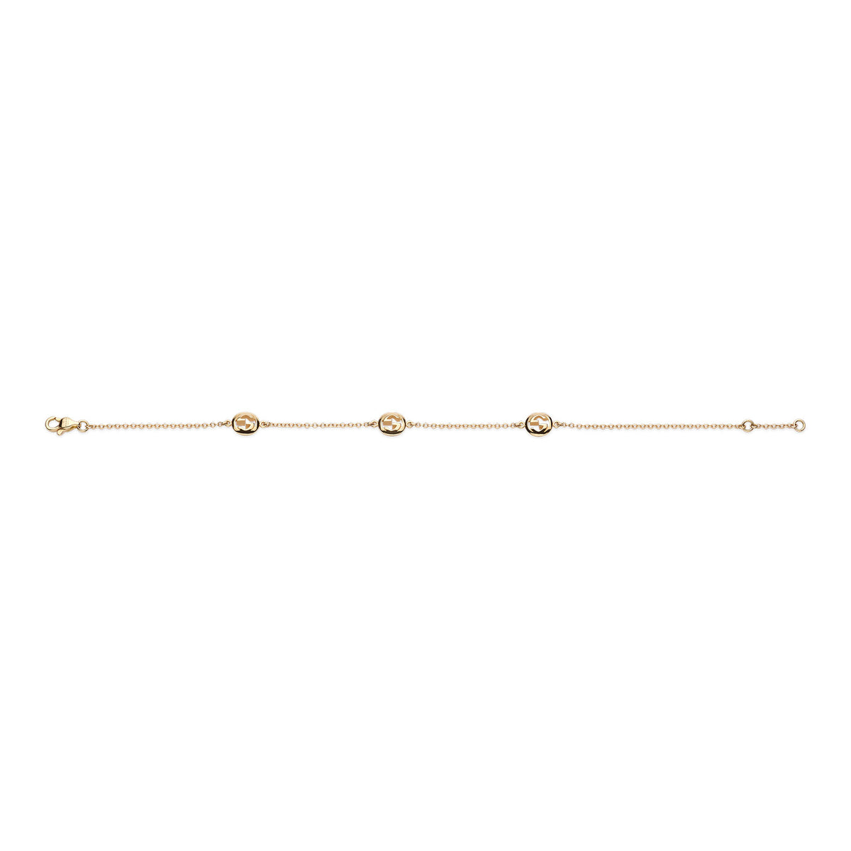 Gucci Interlocking 18ct Yellow Gold Chain Bracelet variant Pursuit