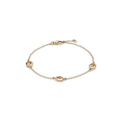 Gucci Interlocking 18ct Yellow Gold Chain Bracelet variant Pursuit