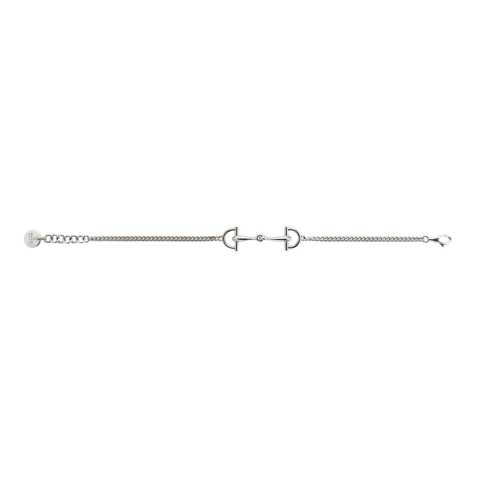 Gucci Staffa Silver Stirrup Chain Bracelet variant Pursuit