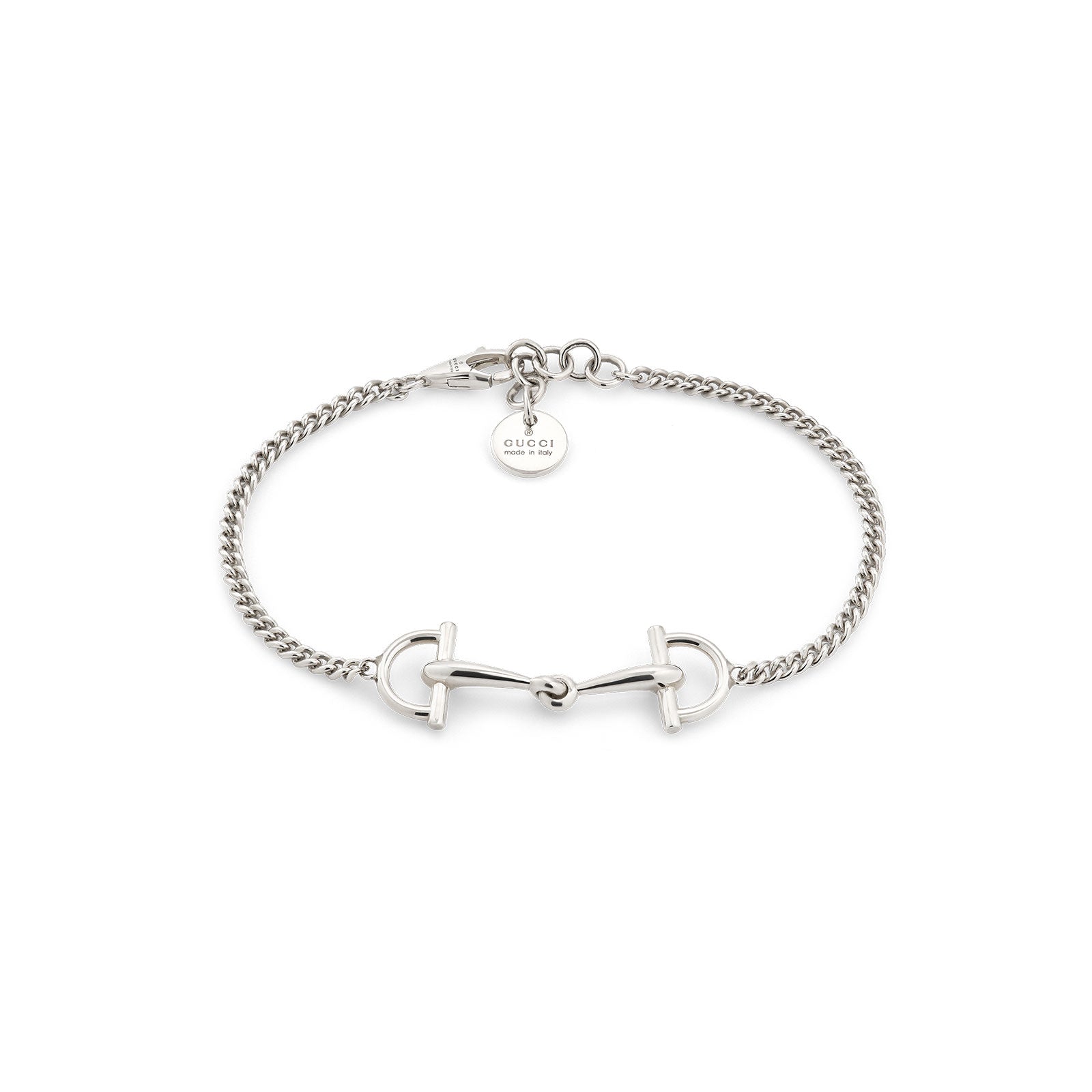Gucci Staffa Silver Stirrup Chain Bracelet variant Pursuit