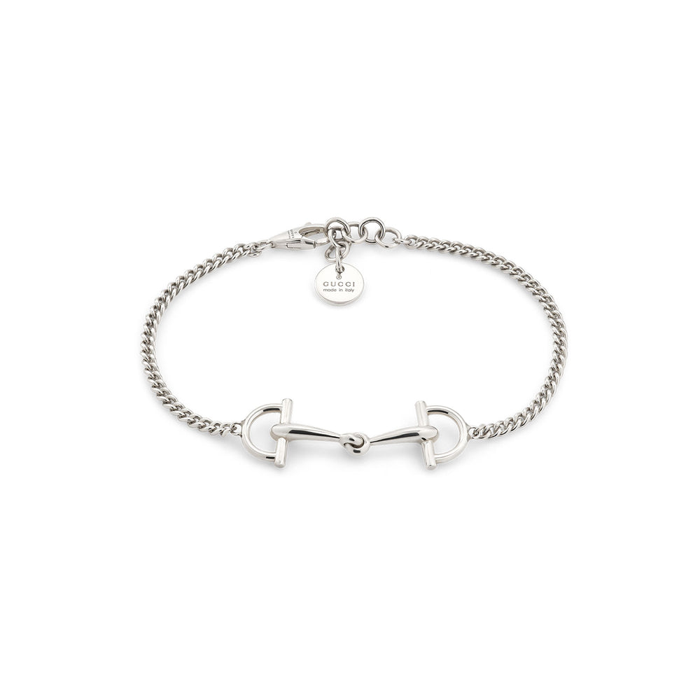 Gucci Staffa Silver Stirrup Chain Bracelet variant Pursuit
