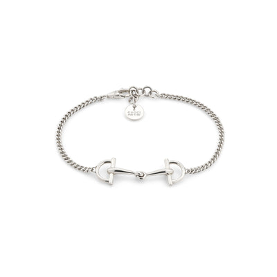 Gucci Staffa Silver Stirrup Chain Bracelet variant Pursuit