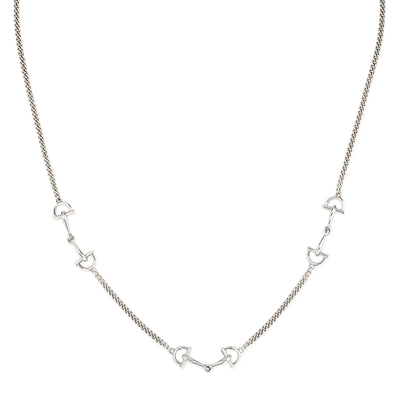 Gucci Staffa Silver Necklace simple Pursuit
