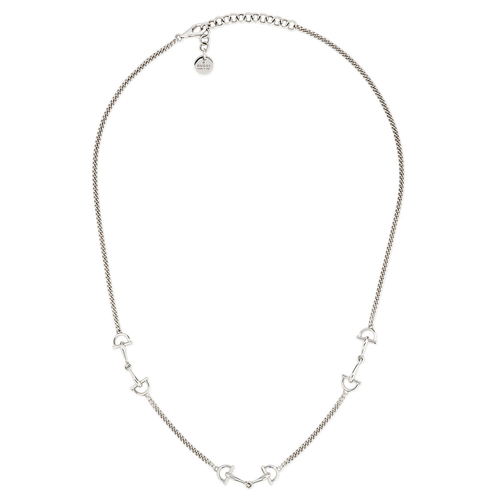 Gucci Staffa Silver Necklace simple Pursuit