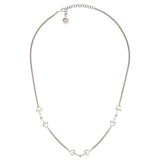 Gucci Staffa Silver Necklace simple Pursuit