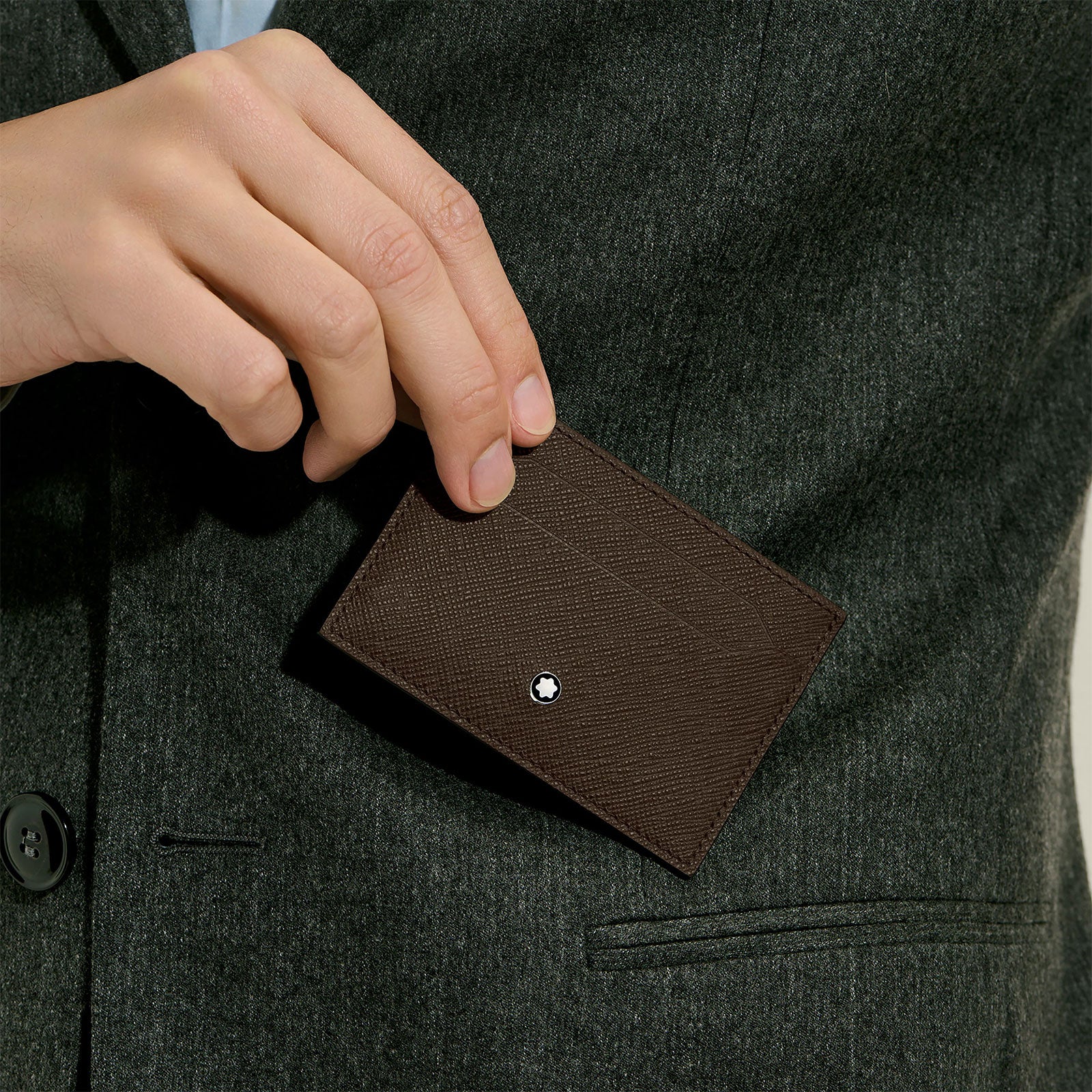 Sartorial Ebony Card Holder 5cc simple Pursuit
