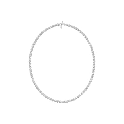 Weft Silver Slim Necklace simple Pursuit