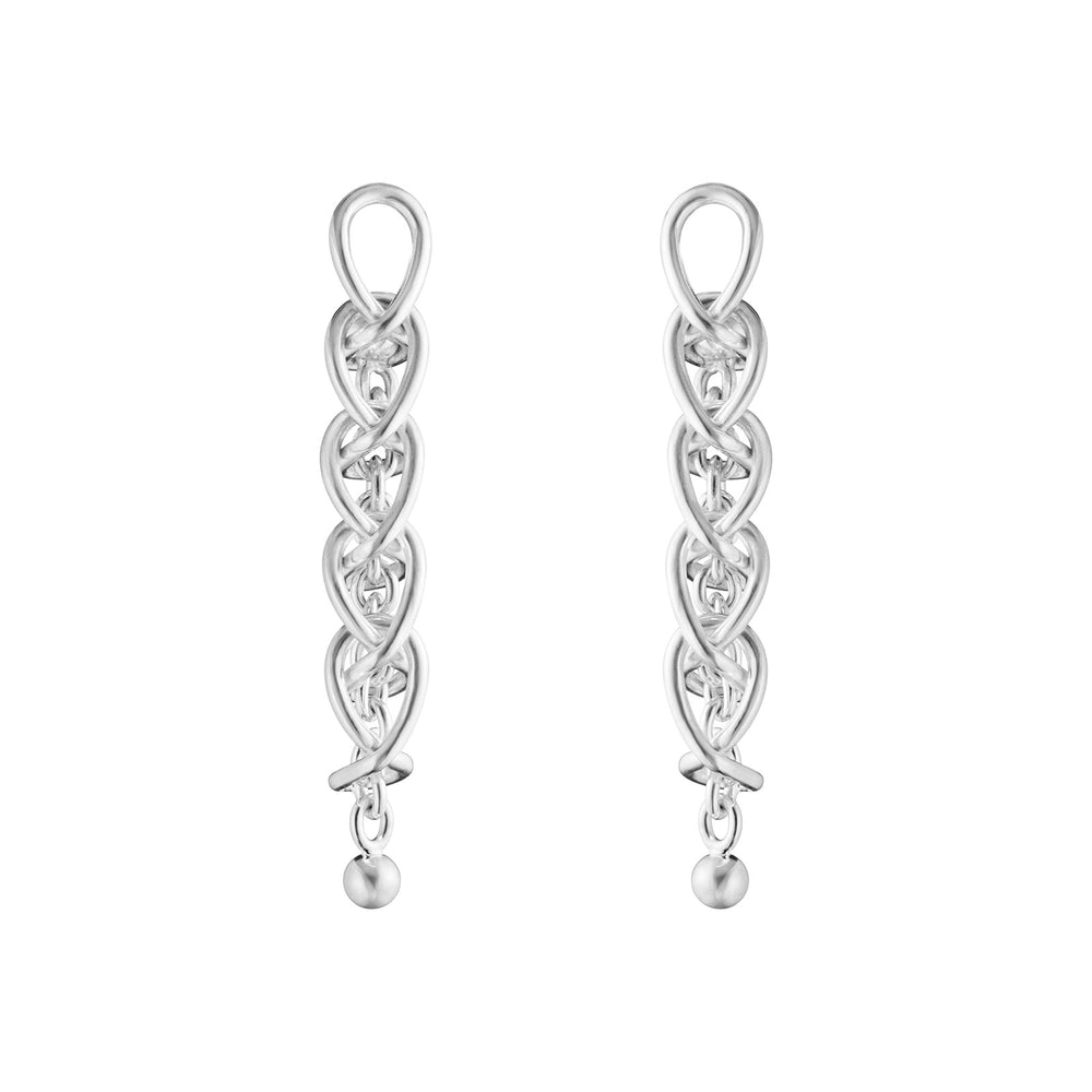 Weft Silver Five Link Earrings