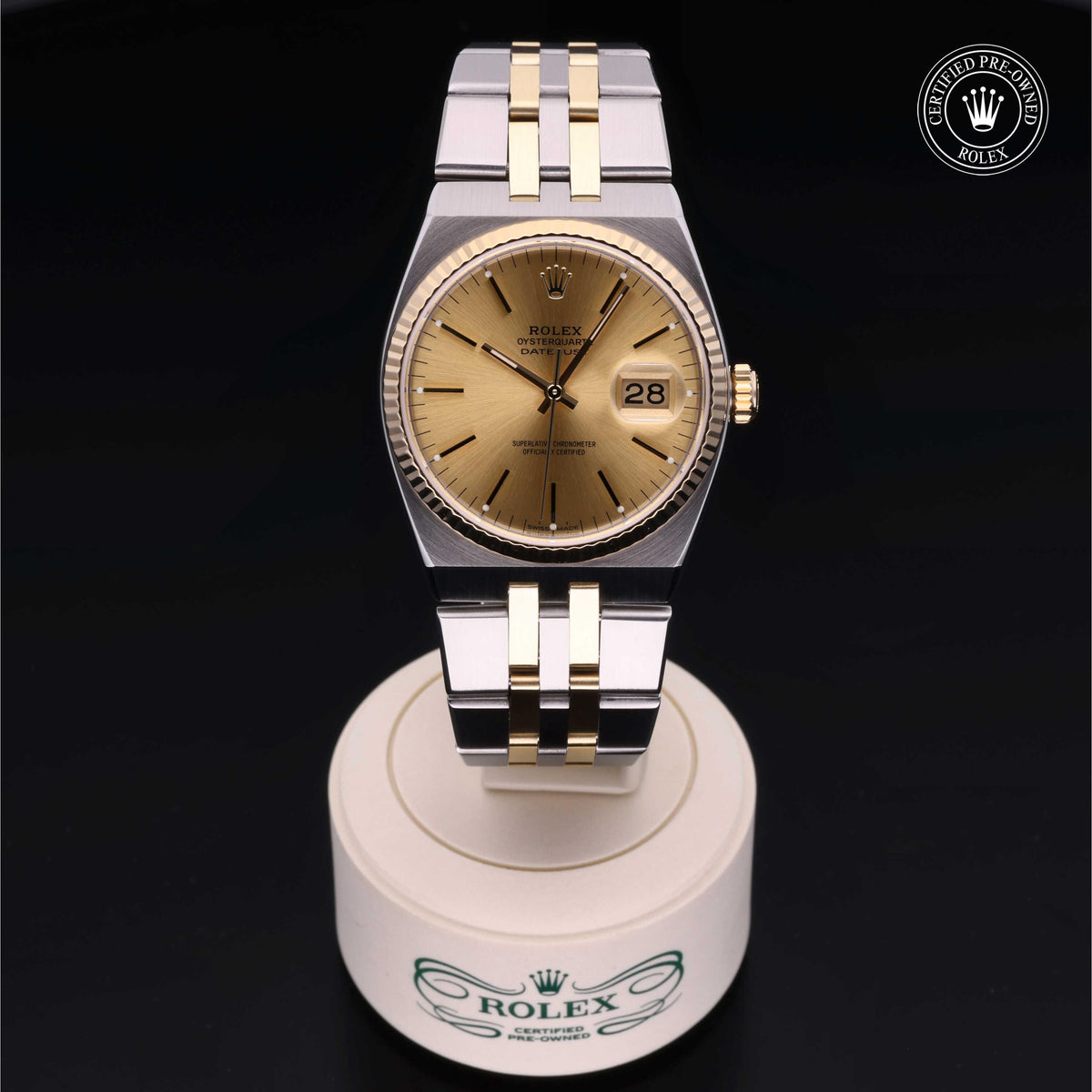 Rolex Certified Pre-Owned Datejust Oysterquartz 36mm 17013 6254431 simple Pursuit