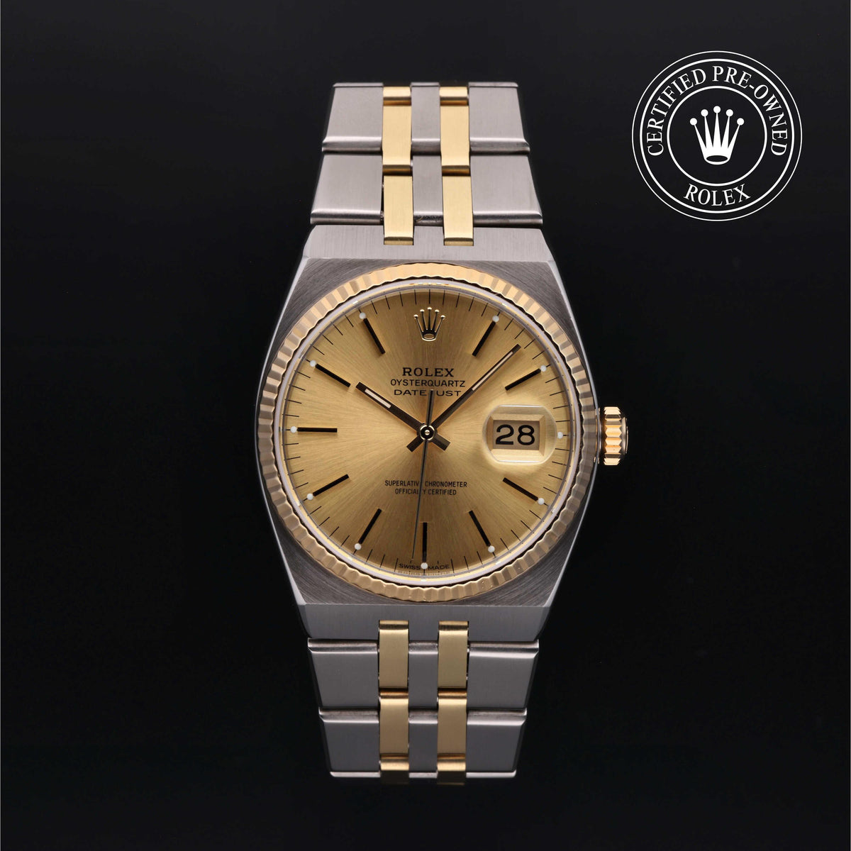 Rolex Certified Pre-Owned Datejust Oysterquartz 36mm 17013 6254431 simple Pursuit