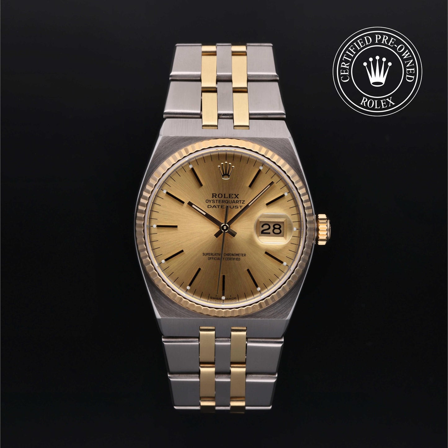 Rolex Certified Pre-Owned Datejust Oysterquartz 36mm 17013 6254431 simple Pursuit