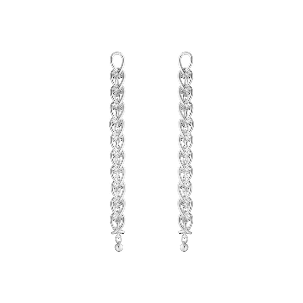 Weft Silver Eleven Link Earrings