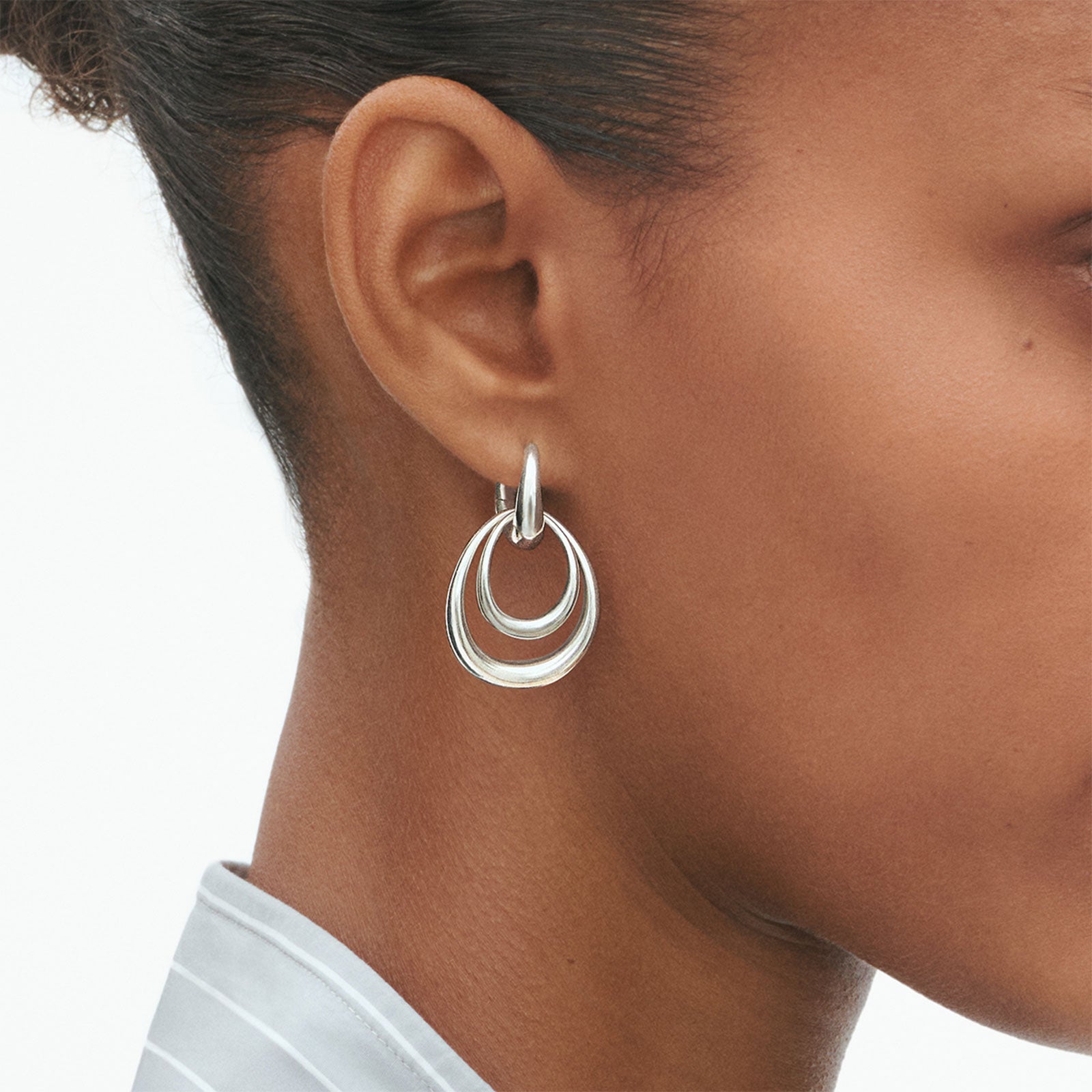 Offspring Silver Medium Earrings simple Pursuit
