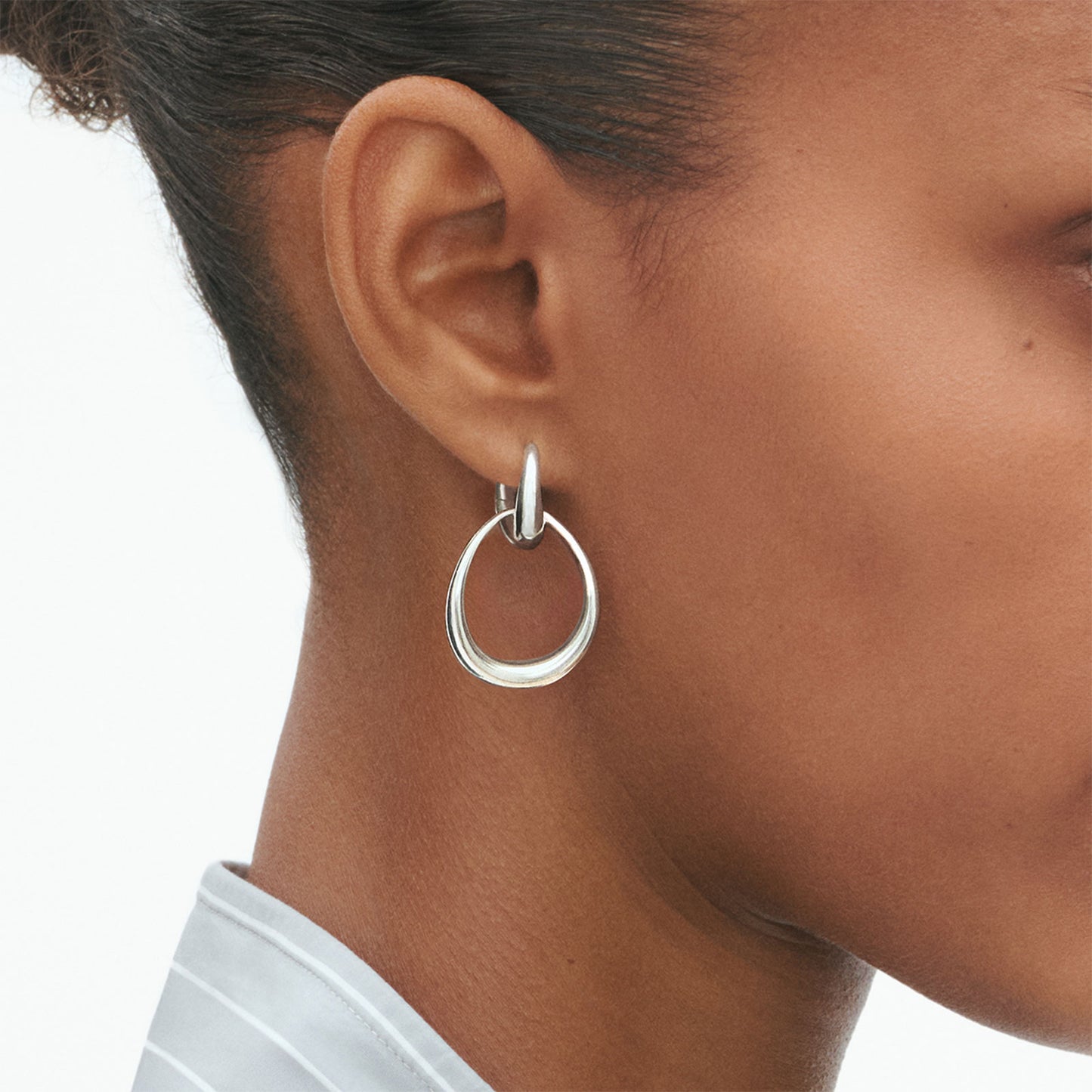 Offspring Silver Medium Earrings simple Pursuit