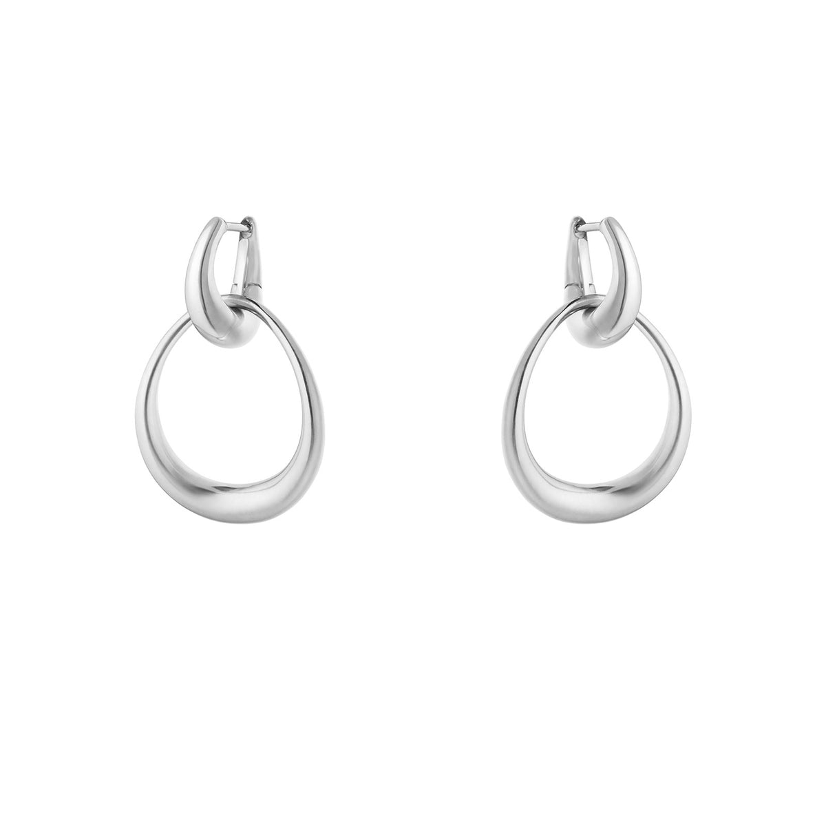 Offspring Silver & Diamond Medium Earrings simple Pursuit