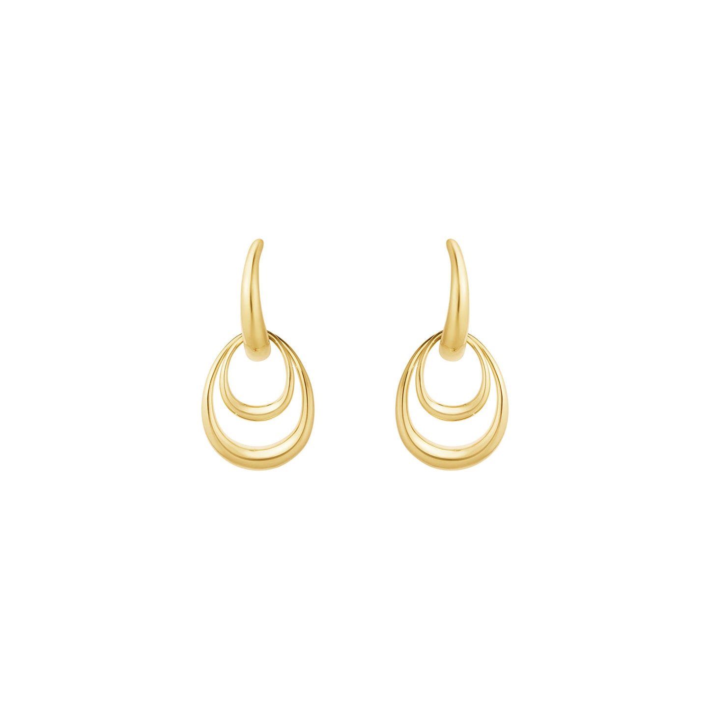 Offspring 18ct Yellow Gold Small Earrings simple Pursuit