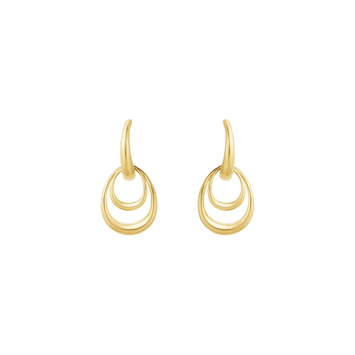 Offspring 18ct Yellow Gold Small Earrings simple Pursuit