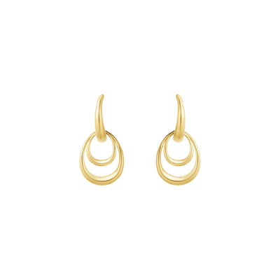Offspring 18ct Yellow Gold Small Earrings simple Pursuit