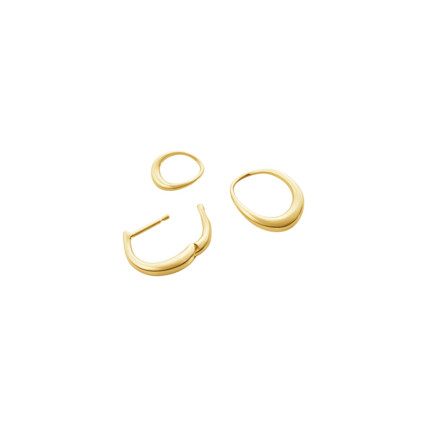 Offspring 18ct Yellow Gold Small Earrings simple Pursuit