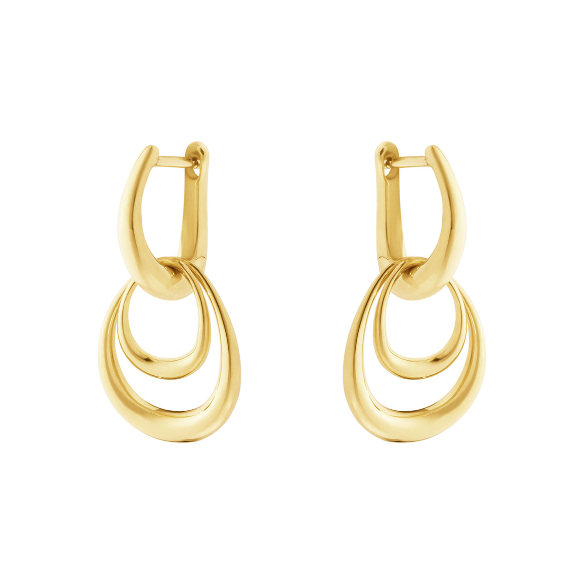 Offspring 18ct Yellow Gold Small Earrings simple Pursuit