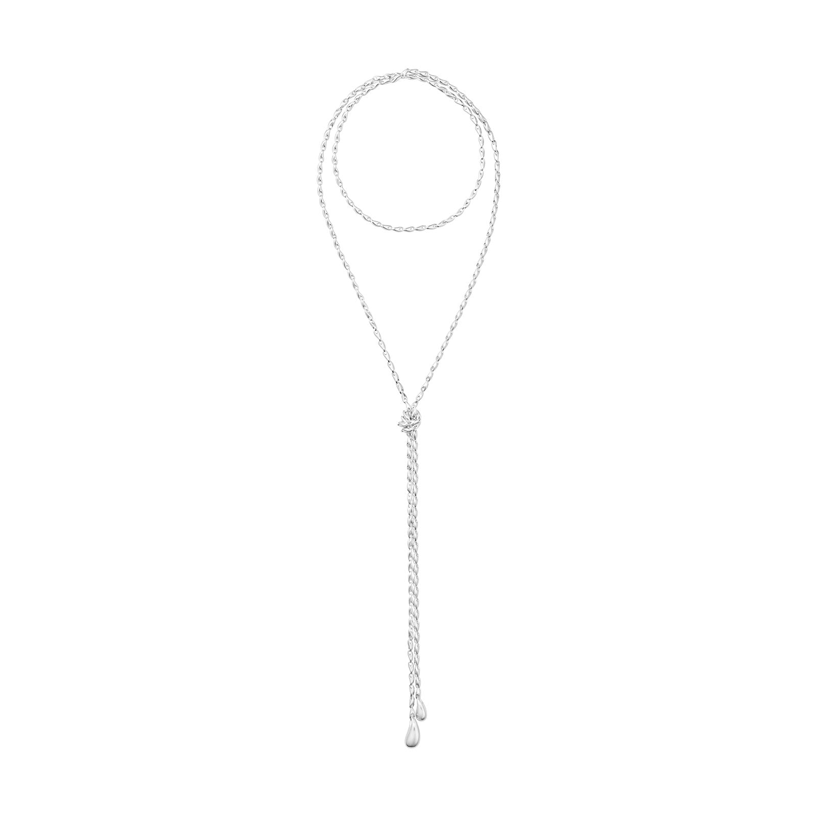 Reflect Silver Lariat Necklace simple Pursuit