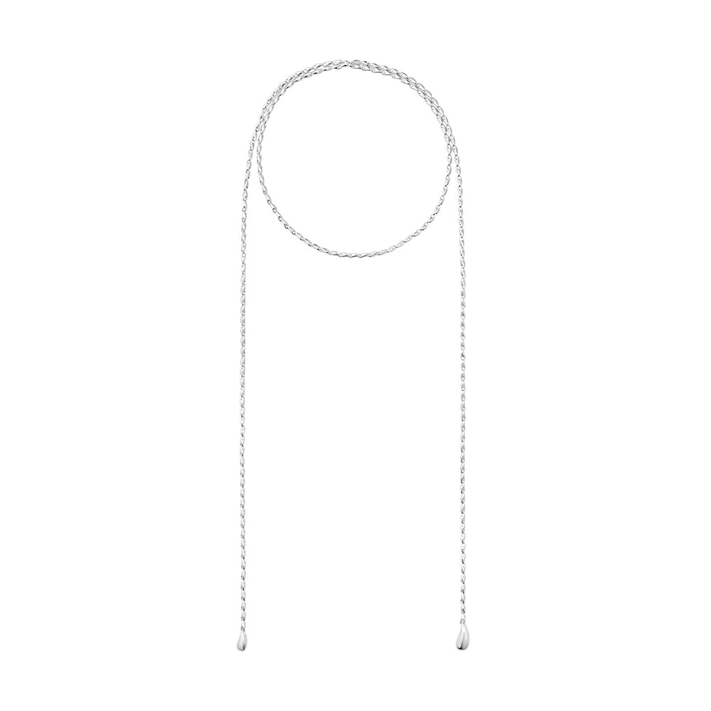 Reflect Silver Lariat Necklace simple Pursuit