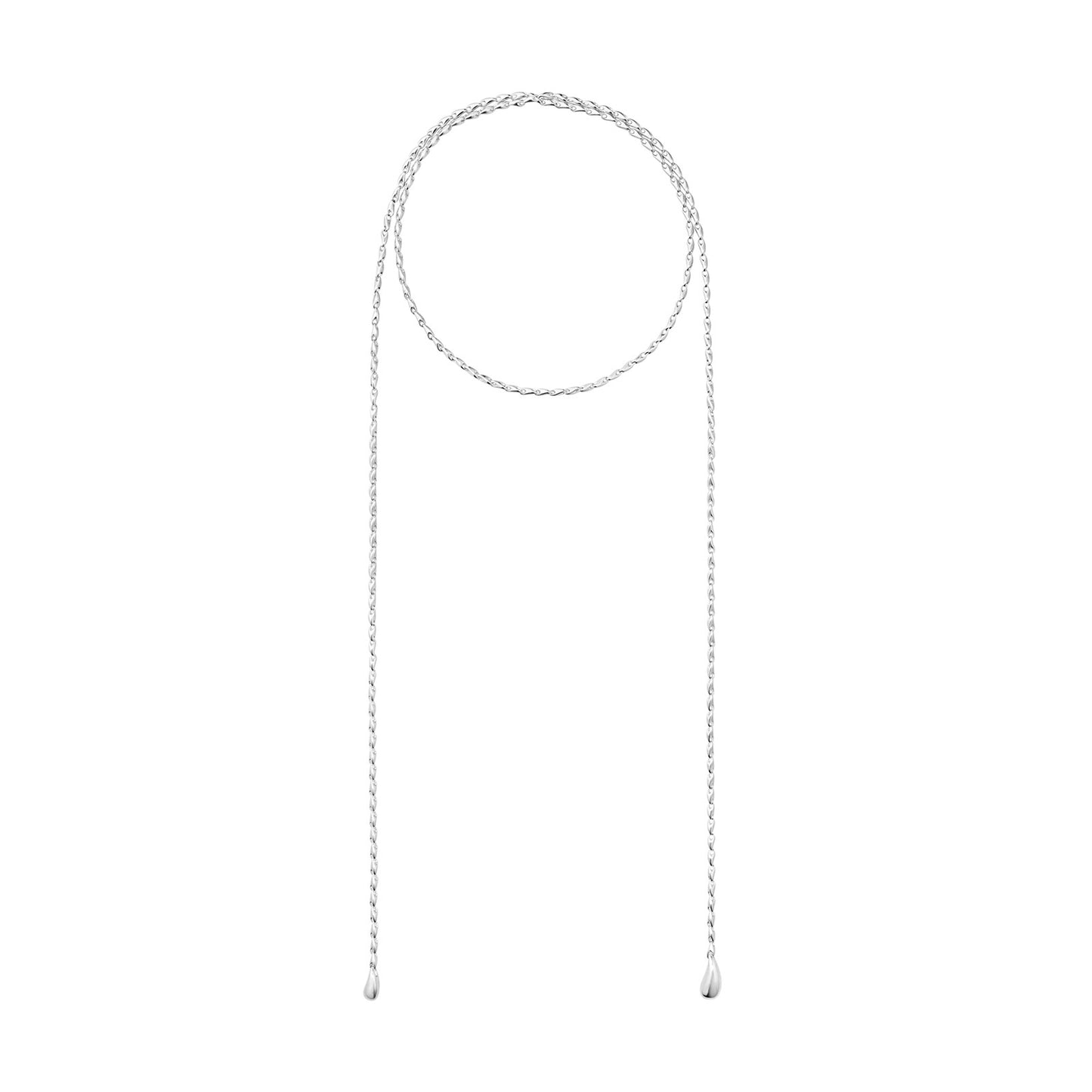 Reflect Silver Lariat Necklace simple Pursuit