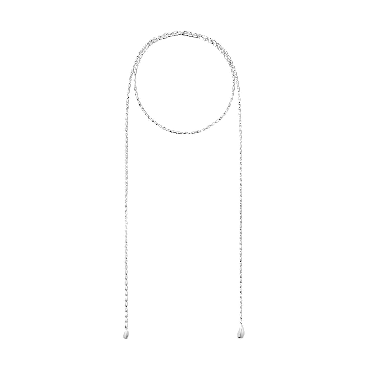 Reflect Silver Lariat Necklace simple Pursuit